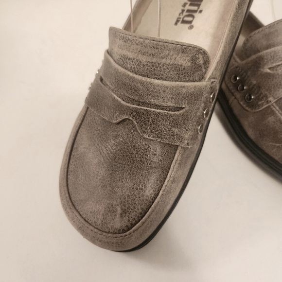 EUC ALEGRIA TAYLOR STONE WALL LOAFERS TAUPE BROWN SIZE 36 - Picture 6 of 14
